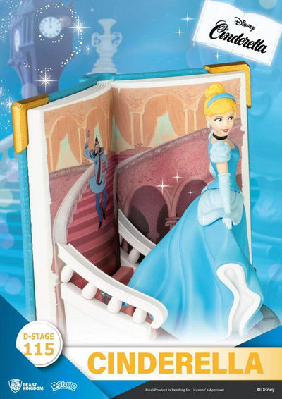 Disney Book Series D-Stage PVC Diorama Cinderella 13cm - Scale Statue - Beast Kingdom Toys - Hobby Figures UK
