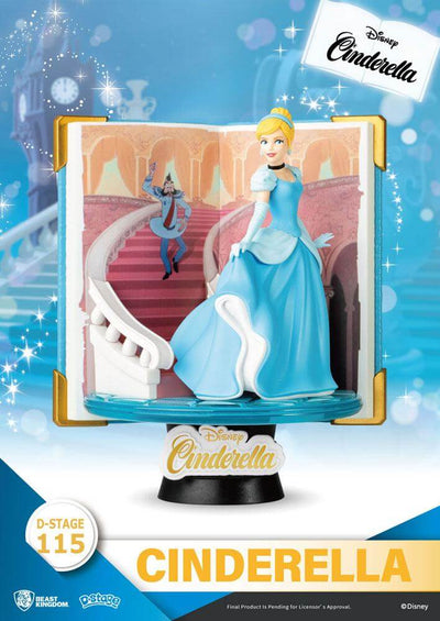 Disney Book Series D-Stage PVC Diorama Cinderella 13cm - Scale Statue - Beast Kingdom Toys - Hobby Figures UK