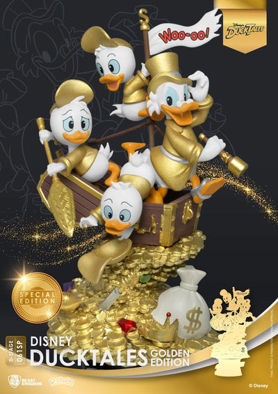Disney Classic Animation Series D-Stage Diorama DuckTales Golden Edition 15cm - Exclusive - Scale Statue - Beast Kingdom Toys - Hobby Figures UK