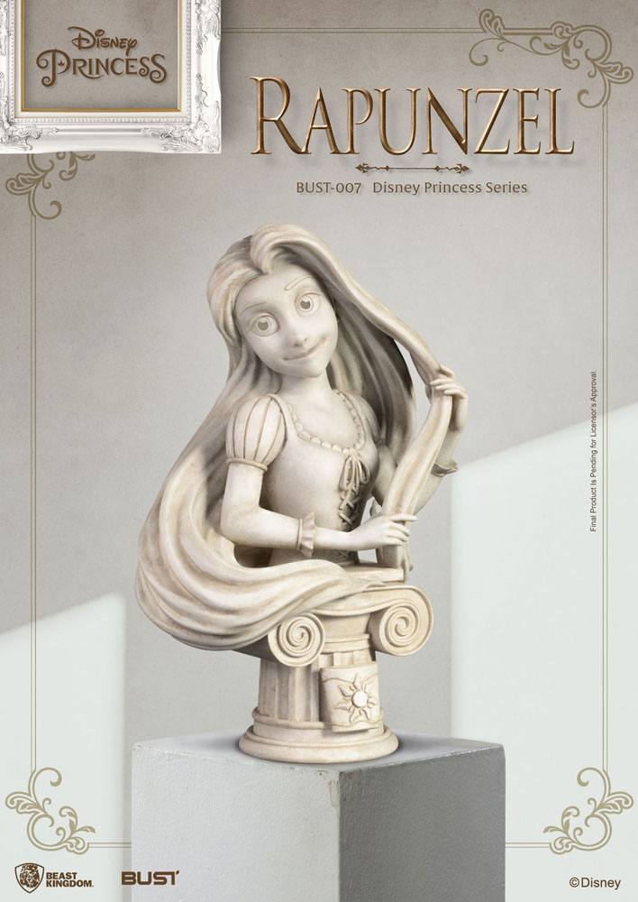 Disney Princess Series PVC Bust Tangled Rapunzel 15cm - Scale Statue - Beast Kingdom Toys - Hobby Figures UK