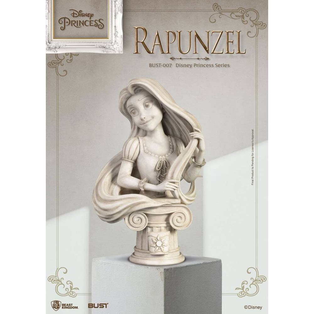 Disney Princess Series PVC Bust Tangled Rapunzel 15cm - Scale Statue - Beast Kingdom Toys - Hobby Figures UK