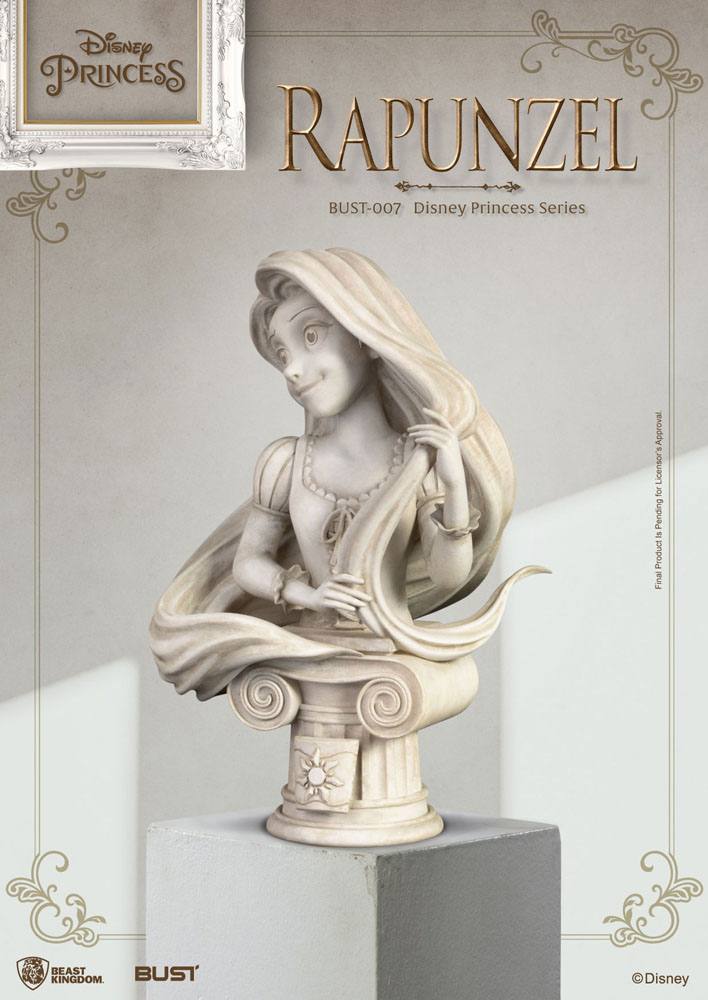 Disney Princess Series PVC Bust Tangled Rapunzel 15cm - Scale Statue - Beast Kingdom Toys - Hobby Figures UK
