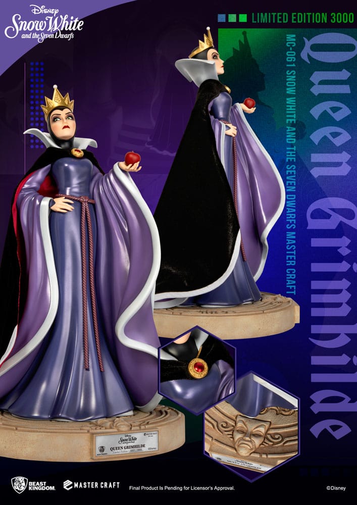 Disney Snow White and the Seven Dwarfs Master Craft Statue Queen Grimhilde 41cm - Scale Statue - Beast Kingdom Toys - Hobby Figures UK