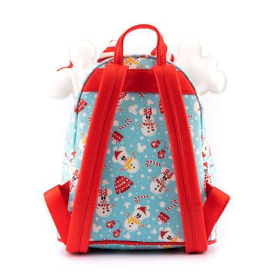 Disney by Loungefly Backpack & Headband Set Minnie & Mickey Snowman All Over Print - Apparel & Accessories - Loungefly - Hobby Figures UK