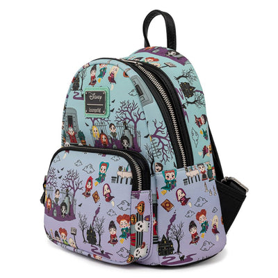 Disney by Loungefly Backpack Hocus Pocus Scene All Over Print - Apparel & Accessories - Loungefly - Hobby Figures UK