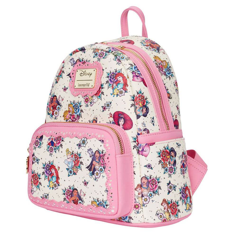 Disney by Loungefly Backpack Princess Tattoo All Over Print - Apparel & Accessories - Loungefly - Hobby Figures UK