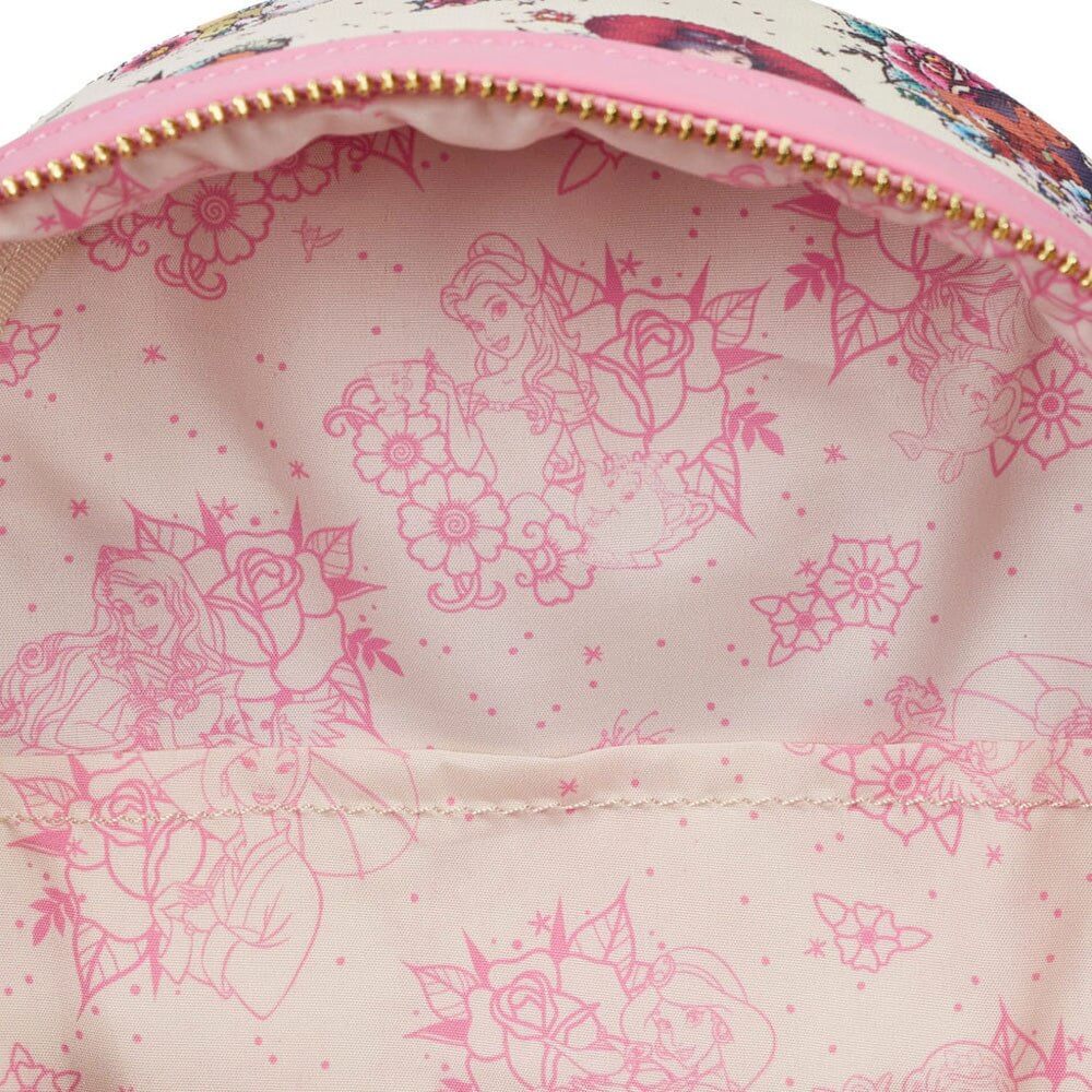 Disney by Loungefly Backpack Princess Tattoo All Over Print - Apparel & Accessories - Loungefly - Hobby Figures UK
