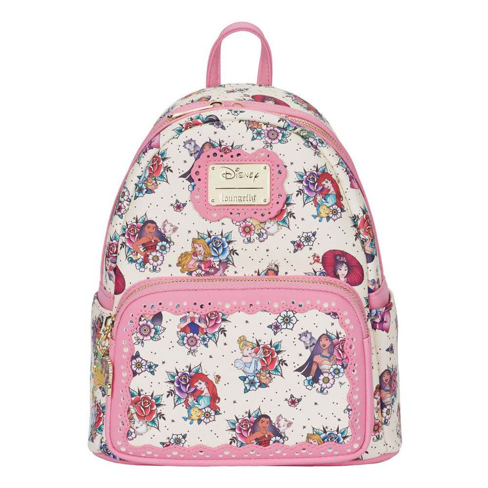 Disney by Loungefly Backpack Princess Tattoo All Over Print - Apparel & Accessories - Loungefly - Hobby Figures UK