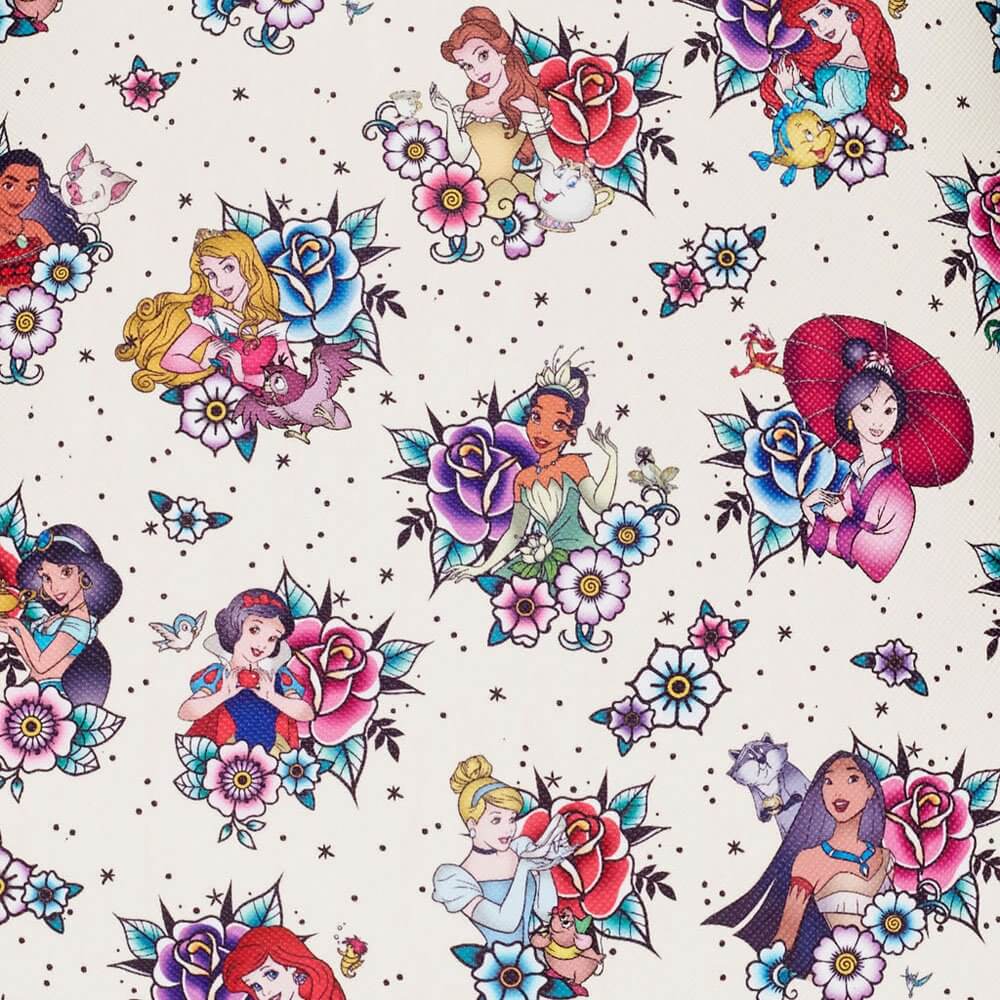Disney by Loungefly Backpack Princess Tattoo All Over Print - Apparel & Accessories - Loungefly - Hobby Figures UK