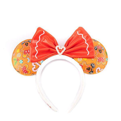 Disney by Loungefly Headband Gingerbread All Over Print Patent Bow - Apparel & Accessories - Loungefly - Hobby Figures UK