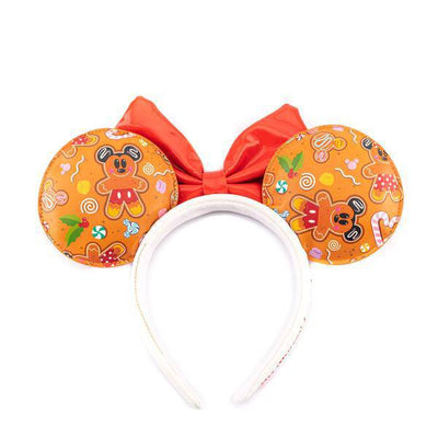 Disney by Loungefly Headband Gingerbread All Over Print Patent Bow - Apparel & Accessories - Loungefly - Hobby Figures UK