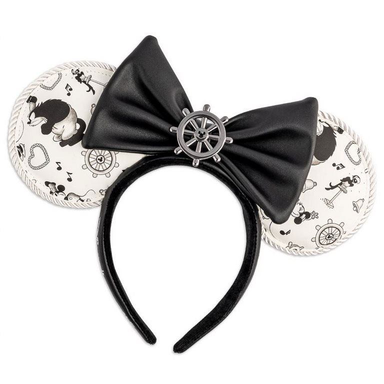 Disney by Loungefly Headband Steamboat Willie Ears Bow Rope Piping - Apparel & Accessories - Loungefly - Hobby Figures UK