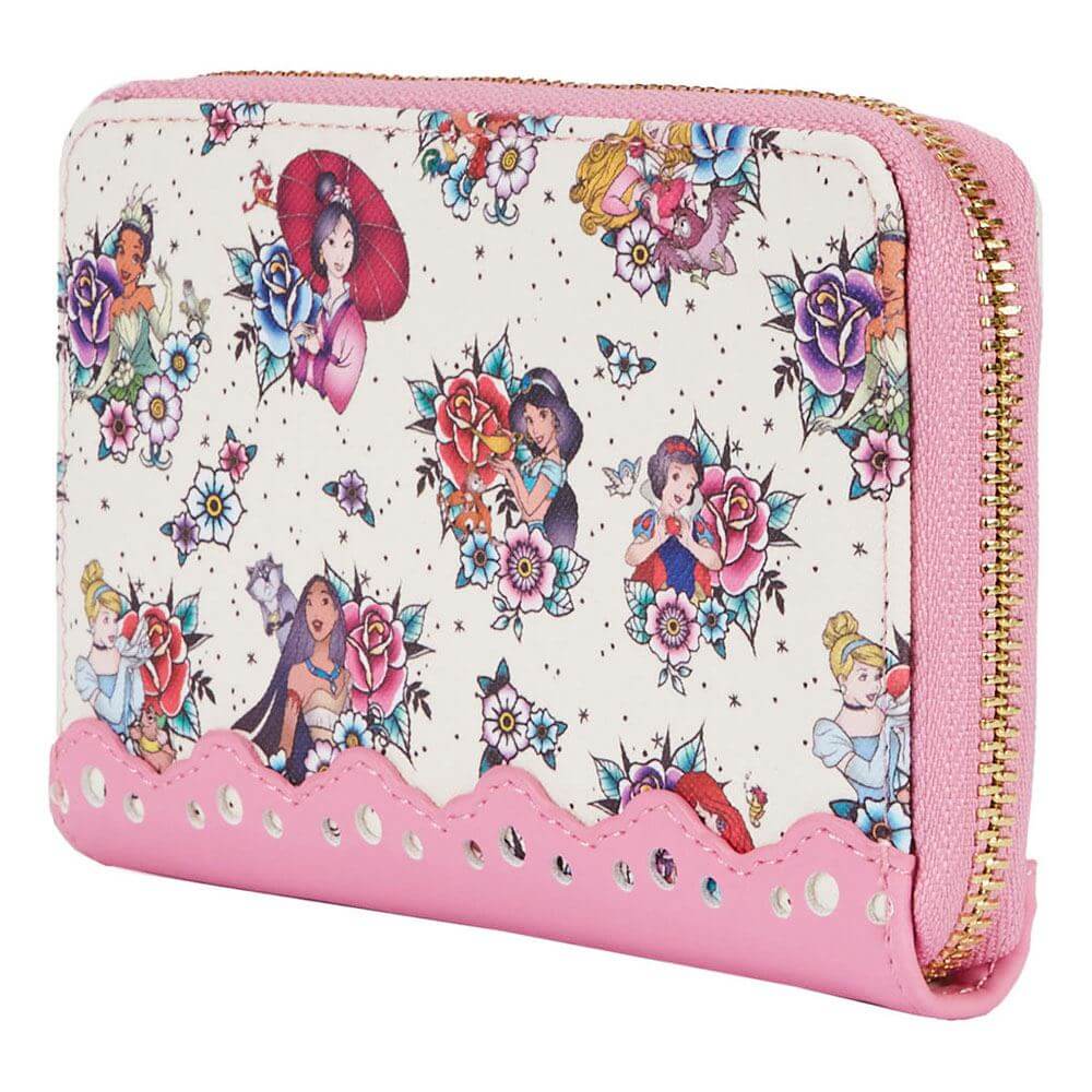 Disney by Loungefly Wallet Princess Tattoo All Over Print - Apparel & Accessories - Loungefly - Hobby Figures UK