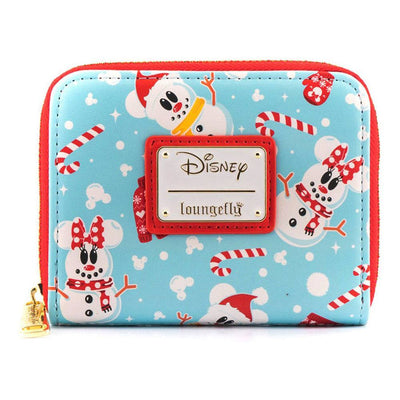 Disney by Loungefly Wallet Snowman Minnie & Mickey All Over Print - Apparel & Accessories - Loungefly - Hobby Figures UK