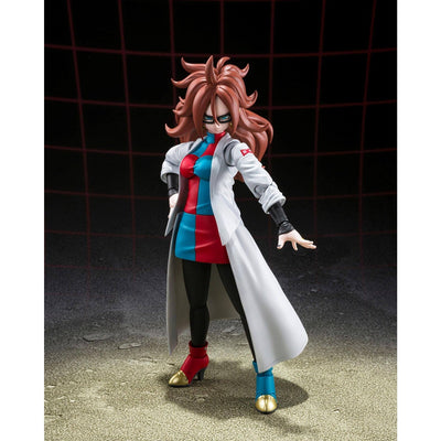 Dragon Ball FighterZ S.H. Figuarts Action Figure Android 21 (Lab Coat) 15cm - Action Figures - Bandai Tamashii Nations - Hobby Figures UK