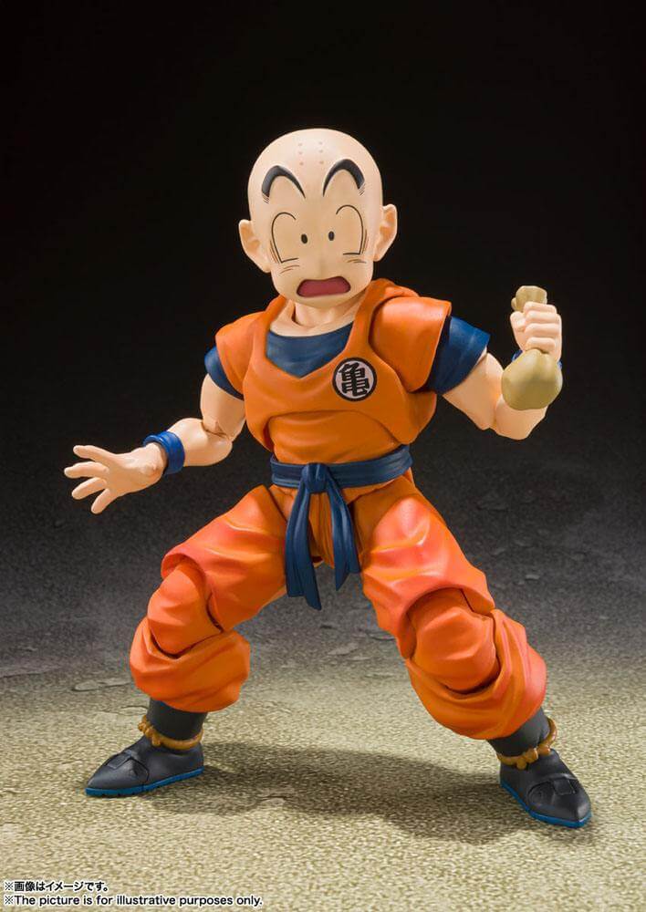 Dragon Ball Z S.H. Figuarts Action Figure Krillin Earth's Strongest Man 12cm - Action Figures - Bandai Tamashii Nations - Hobby Figures UK