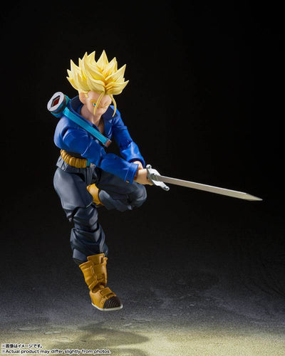 Dragon Ball Z S.H. Figuarts Action Figure Super Saiyan Trunks Boy From The Future 16cm - Action Figures - Bandai Tamashii Nations - Hobby Figures UK