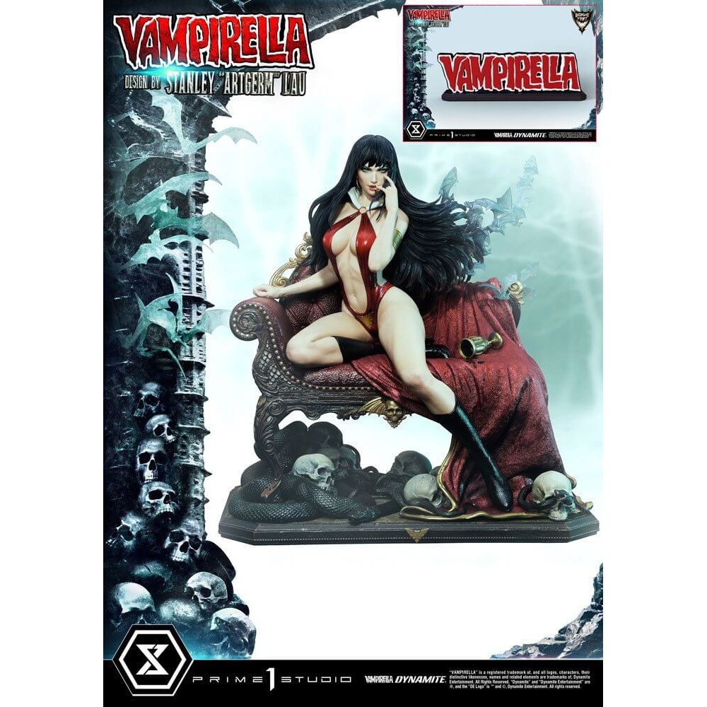 Dynamite Entertainment Statue 1/3 Vampirella Design by Stanley Artgerm Lau Bonus Version 55cm - Scale Statue - Prime 1 Studio - Hobby Figures UK
