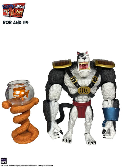 Earthworm Jim Action Figure Wave 1: Bob the Killer Goldfish & #4 15cm - Action Figures - Premium DNA Toys - Hobby Figures UK