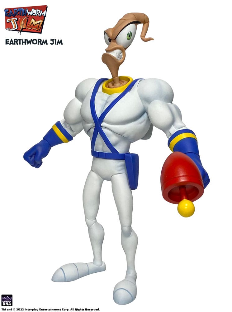 Earthworm Jim Action Figure Wave 1: Earthworm Jim & Snot 15cm - Action Figures - Premium DNA Toys - Hobby Figures UK