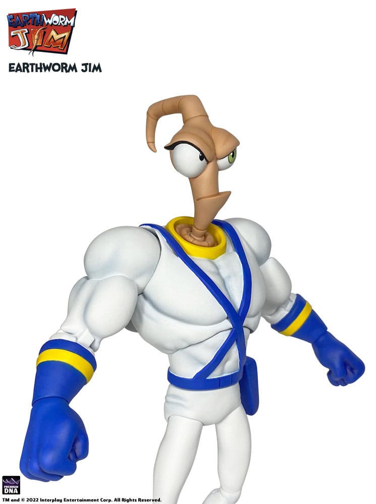 Earthworm Jim Action Figure Wave 1: Earthworm Jim & Snot 15cm - Action Figures - Premium DNA Toys - Hobby Figures UK