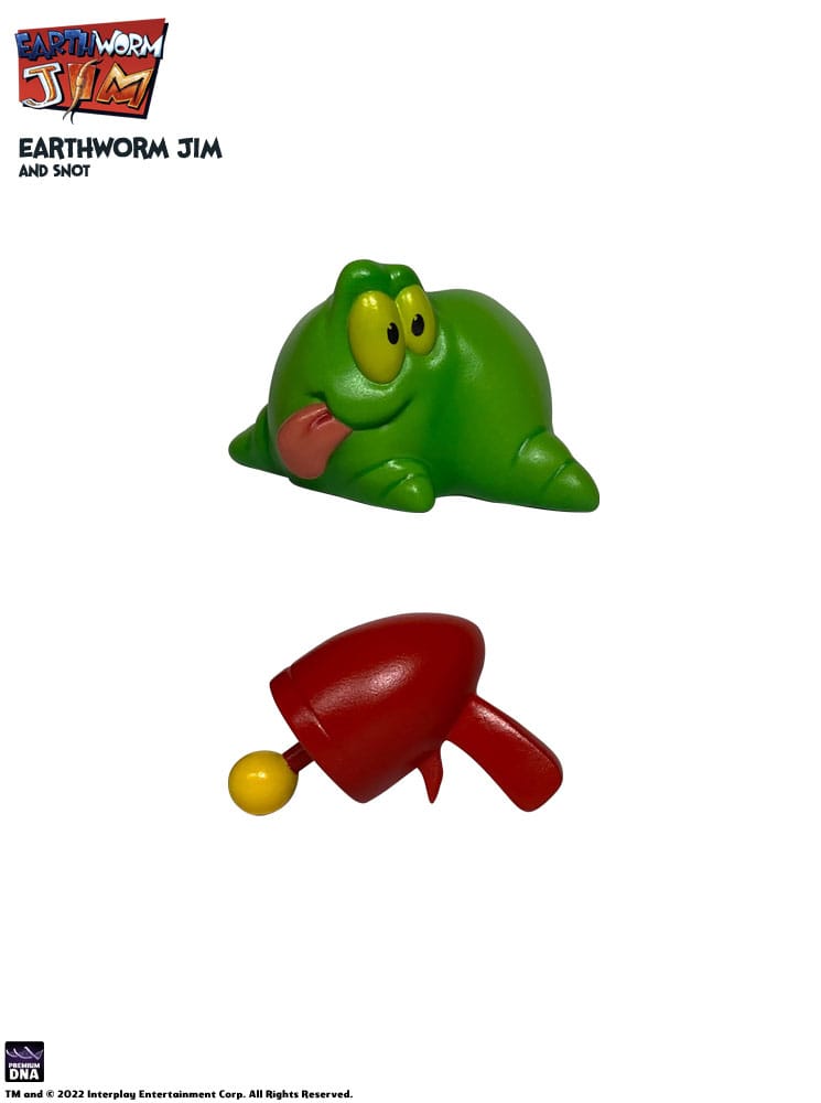 Earthworm Jim Action Figure Wave 1: Earthworm Jim & Snot 15cm - Action Figures - Premium DNA Toys - Hobby Figures UK