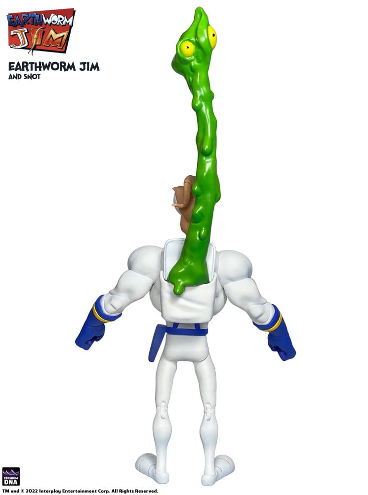 Earthworm Jim Action Figure Wave 1: Earthworm Jim & Snot 15cm - Action Figures - Premium DNA Toys - Hobby Figures UK