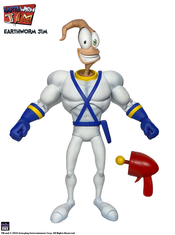 Earthworm Jim Action Figure Wave 1: Earthworm Jim & Snot 15cm - Action Figures - Premium DNA Toys - Hobby Figures UK