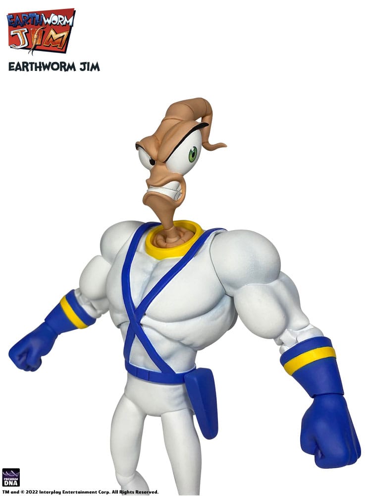 Earthworm Jim Action Figure Wave 1: Earthworm Jim & Snot 15cm
