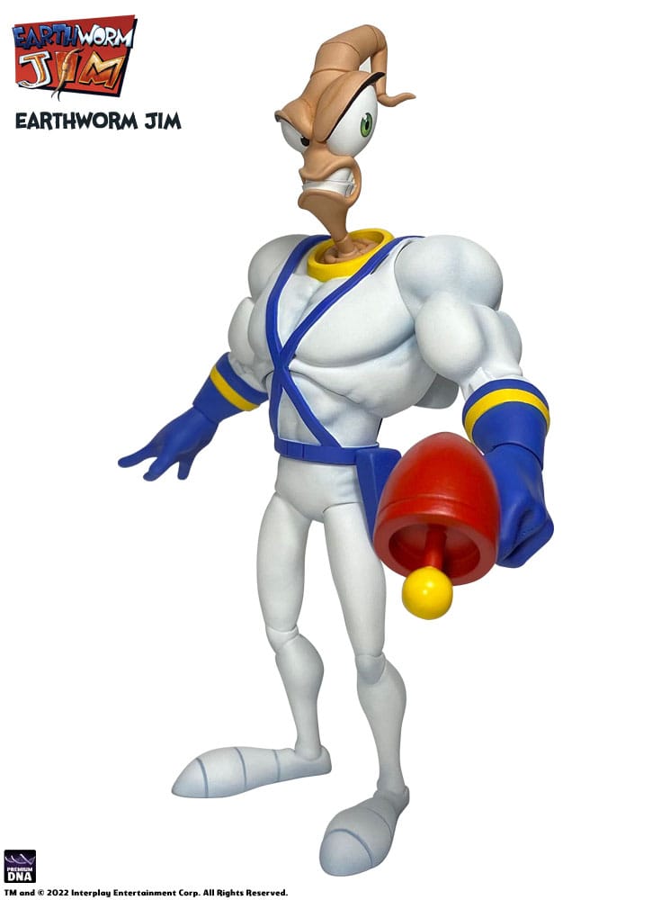 Earthworm Jim Action Figure Wave 1: Earthworm Jim & Snot 15cm - Action Figures - Premium DNA Toys - Hobby Figures UK