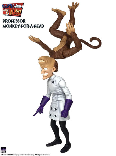 Earthworm Jim Action Figure Wave 1: Professor Monkey-For-A-Head 28cm - Action Figures - Premium DNA Toys - Hobby Figures UK