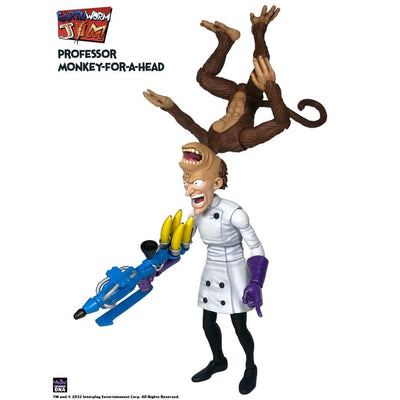 Earthworm Jim Action Figure Wave 1: Professor Monkey-For-A-Head 28cm - Action Figures - Premium DNA Toys - Hobby Figures UK