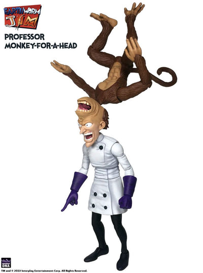 Earthworm Jim Action Figure Wave 1: Professor Monkey-For-A-Head 28cm - Action Figures - Premium DNA Toys - Hobby Figures UK