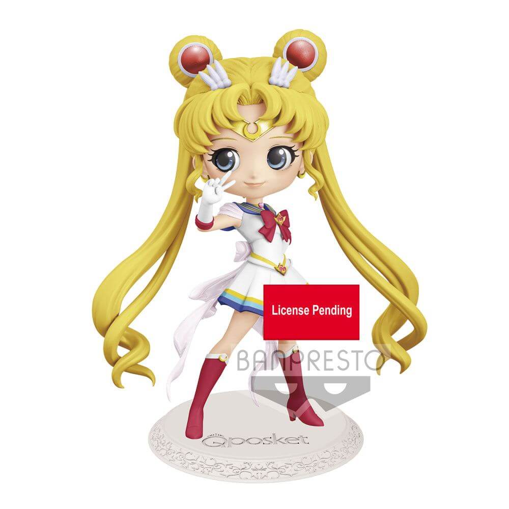 Sailor Moon Eternal The Movie Q Posket Mini Figure Super Sailor Moon Ver. A 14cm - Mini Figures - Banpresto - Hobby Figures UK