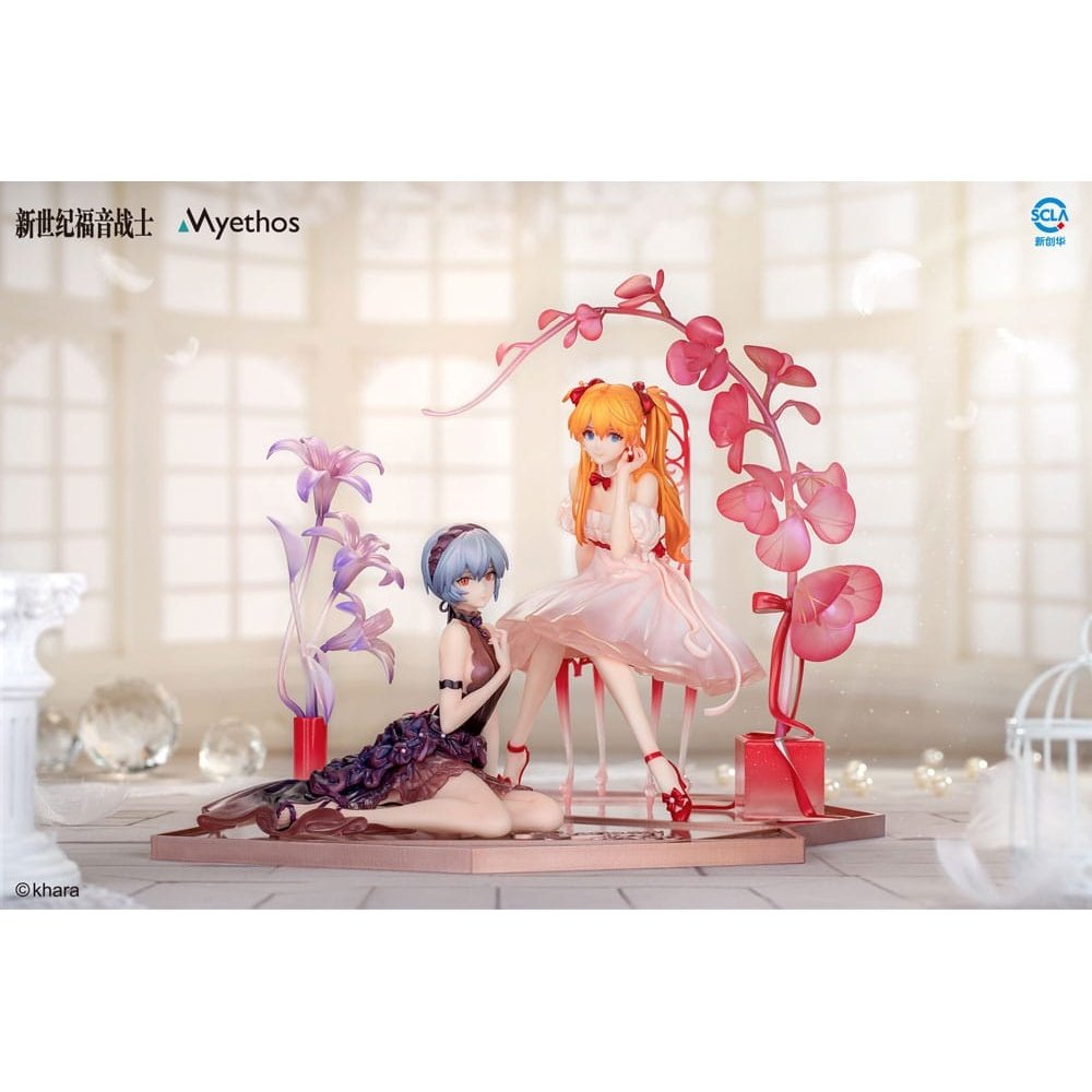 Evangelion PVC Statue 1/7 Rei Ayanami & Asuka Shikinami Langley: Whisper of Flower Ver. Set - Scale Statue - Myethos - Hobby Figures UK