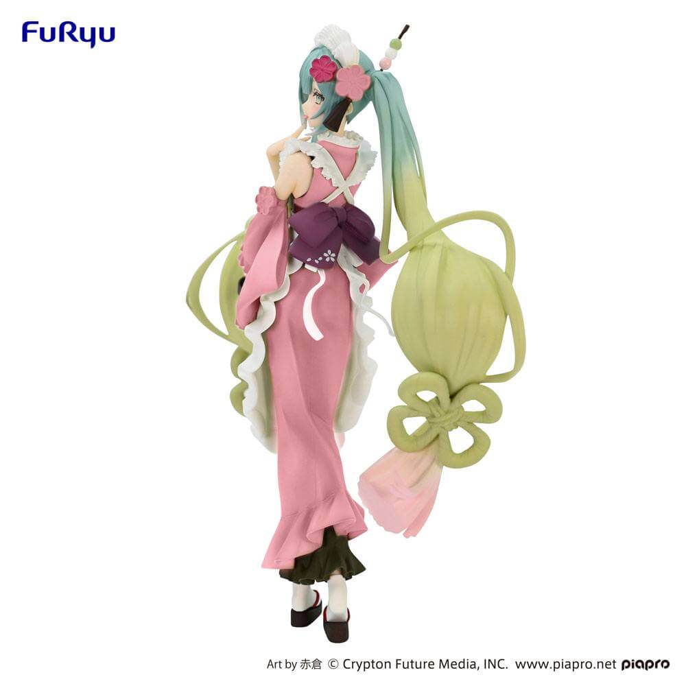 Hatsune Miku Exceed Creative PVC Statue Hatsune Miku Matcha Green Tea Parfait Another Colour Ver. 20cm - Scale Statue - Furyu - Hobby Figures UK