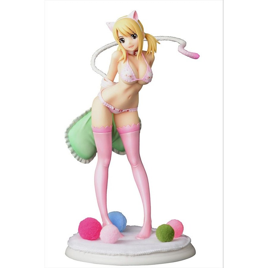 Fairy Tail Statue 1/6 Lucy Heartfilia·Cherry blossom CAT Gravure_Style 25cm - Scale Statue - Orca Toys - Hobby Figures UK