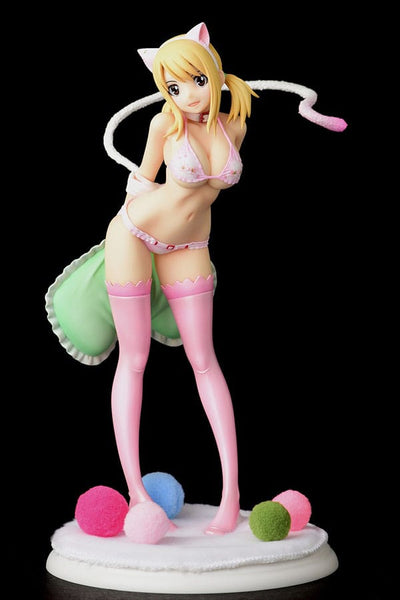 Fairy Tail Statue 1/6 Lucy Heartfilia·Cherry blossom CAT Gravure_Style 25cm - Scale Statue - Orca Toys - Hobby Figures UK
