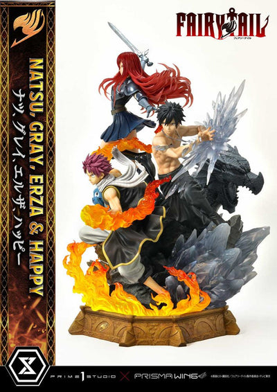 Fairy Tail PVC Statue 1/7 Natsu, Gray, Erza, Happy 57cm - Scale Statue - Prime 1 Studio - Hobby Figures UK