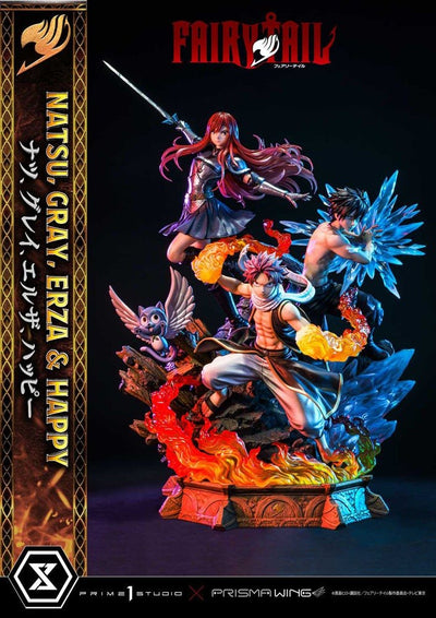 Fairy Tail PVC Statue 1/7 Natsu, Gray, Erza, Happy 57cm - Scale Statue - Prime 1 Studio - Hobby Figures UK