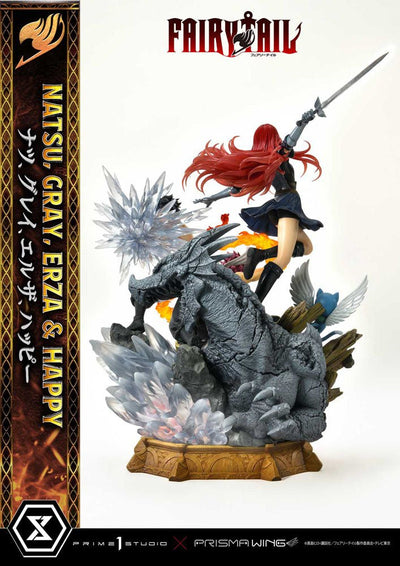 Fairy Tail PVC Statue 1/7 Natsu, Gray, Erza, Happy 57cm - Scale Statue - Prime 1 Studio - Hobby Figures UK