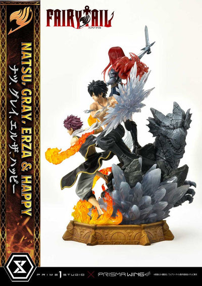 Fairy Tail PVC Statue 1/7 Natsu, Gray, Erza, Happy 57cm - Scale Statue - Prime 1 Studio - Hobby Figures UK
