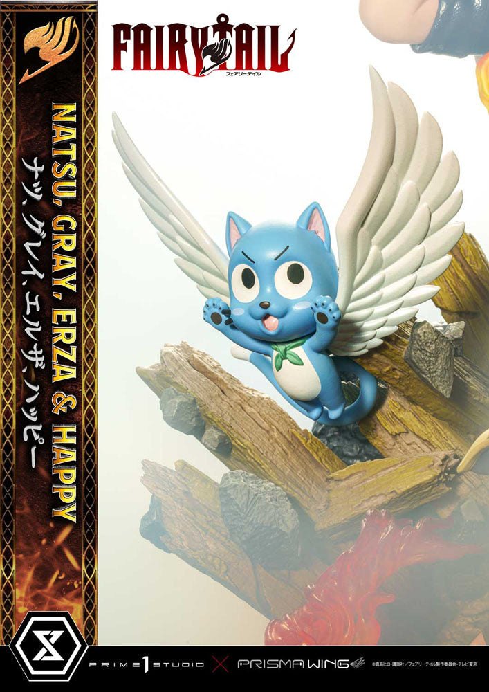 Fairy Tail PVC Statue 1/7 Natsu, Gray, Erza, Happy 57cm - Scale Statue - Prime 1 Studio - Hobby Figures UK