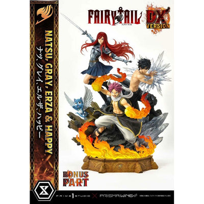 Fairy Tail PVC Statue 1/7 Natsu, Gray, Erza, Happy Deluxe Bonus Version 57cm - Scale Statue - Prime 1 Studio - Hobby Figures UK