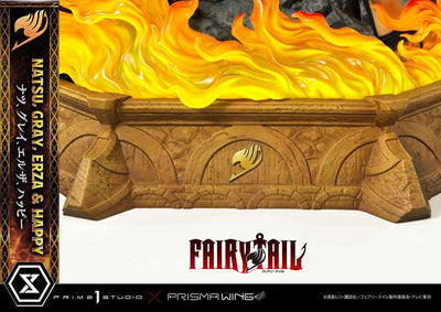 Fairy Tail PVC Statue 1/7 Natsu, Gray, Erza, Happy Deluxe Version 57cm - Scale Statue - Prime 1 Studio - Hobby Figures UK