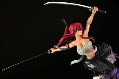 Fairy Tail Statue 1/6 Erza Scarlet Samurai Ver. Shikkoku 43cm - Scale Statue - Orca Toys - Hobby Figures UK