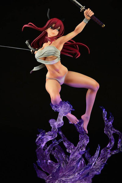 Fairy Tail Statue 1/6 Erza Scarlet Samurai Ver. Shikkoku 43cm - Scale Statue - Orca Toys - Hobby Figures UK