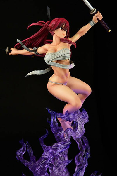 Fairy Tail Statue 1/6 Erza Scarlet Samurai Ver. Shikkoku 43cm - Scale Statue - Orca Toys - Hobby Figures UK