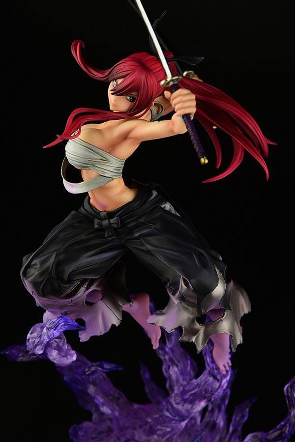 Fairy Tail Statue 1/6 Erza Scarlet Samurai Ver. Shikkoku 43cm - Scale Statue - Orca Toys - Hobby Figures UK