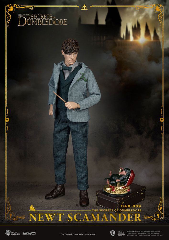 FANTASTIC BEASTS WHPUK004 Statue Newt Scamander 12 cm, Multicoloured